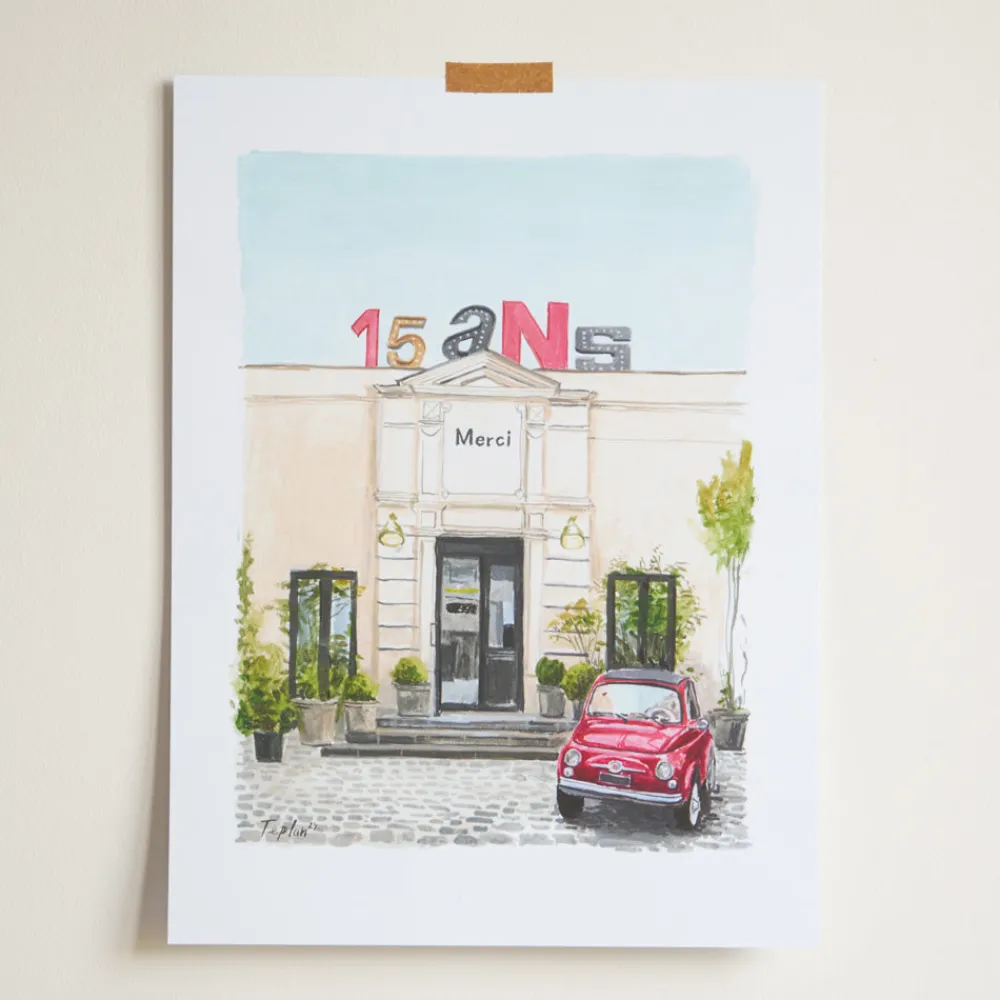2202 IMPRIM AD HOC Merci x Ján Teplan - Affiche 15 Years