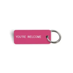 Women Various Keytags Merci x - Porte-clé "You're Welcome" - Rose