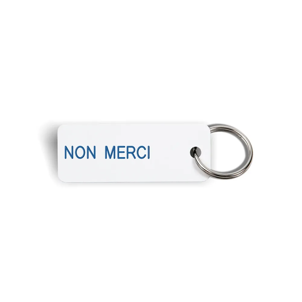 Women Various Keytags Merci x - Porte-clé "Non Merci" - Blanc
