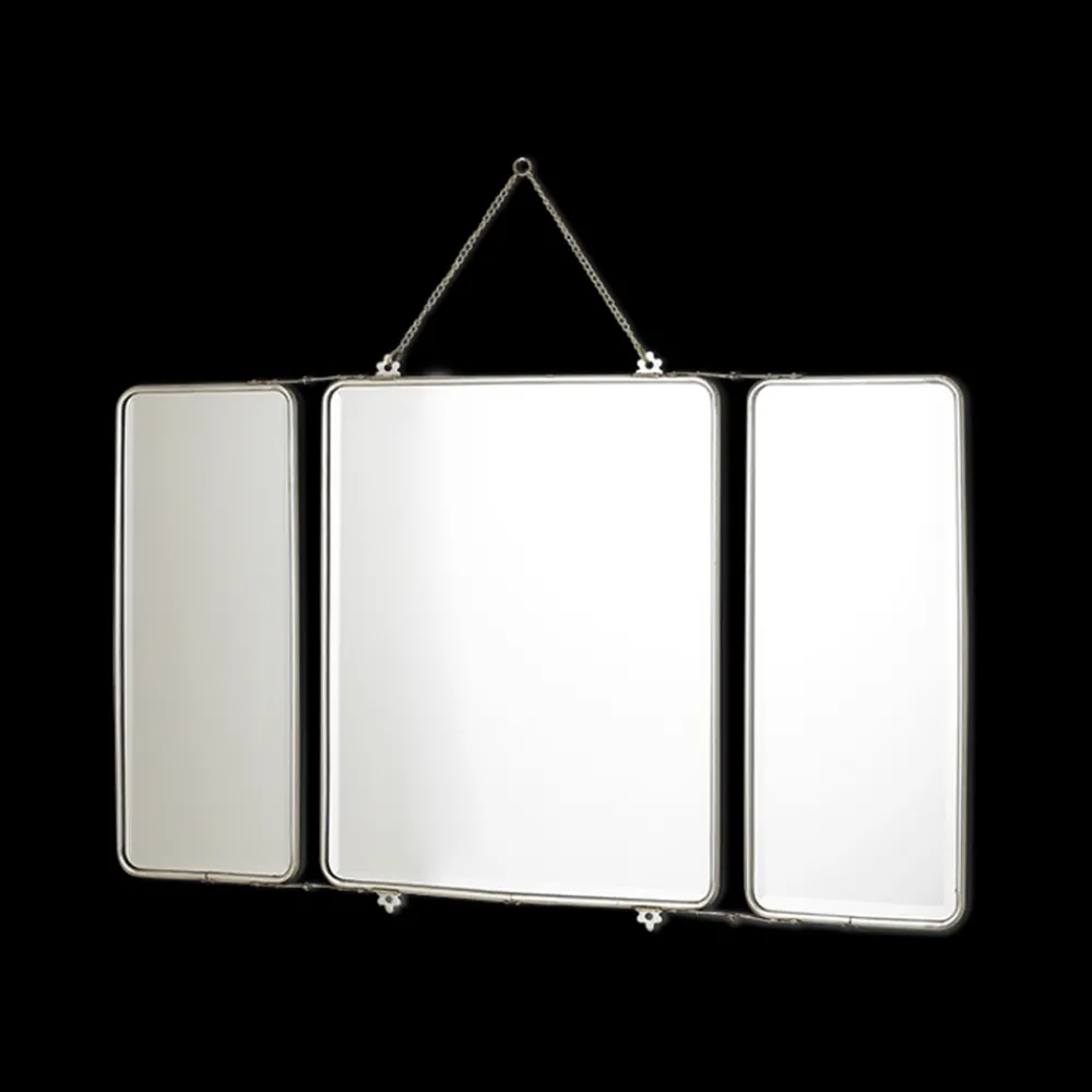 2933 DECOCLICO Miroir barbier 3 faces