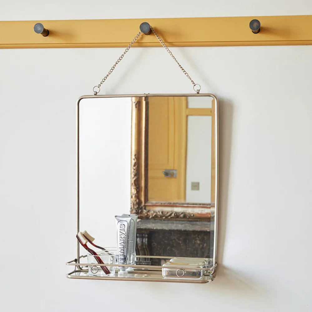 2933 DECOCLICO Miroir barbier avec étagère