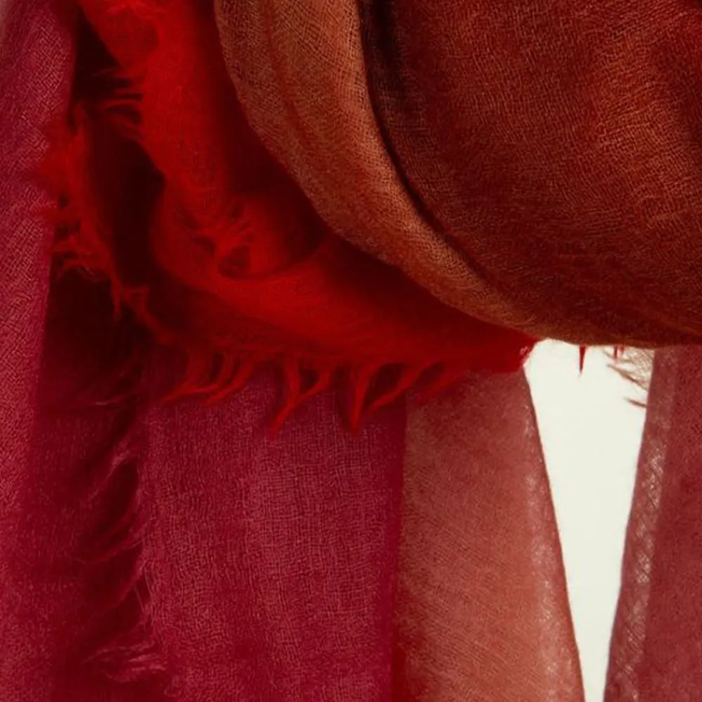 Women Mirror in the Sky - Echarpe Semi Shaw - Rouge