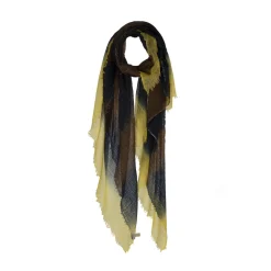 Women MIRROR IN THE SKY - Foulard St Tropez - Rayures Jaune