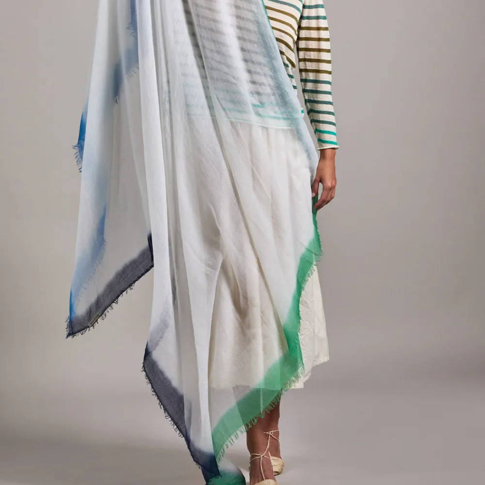 Women MIRROR IN THE SKY - Foulard Souffle - Blues