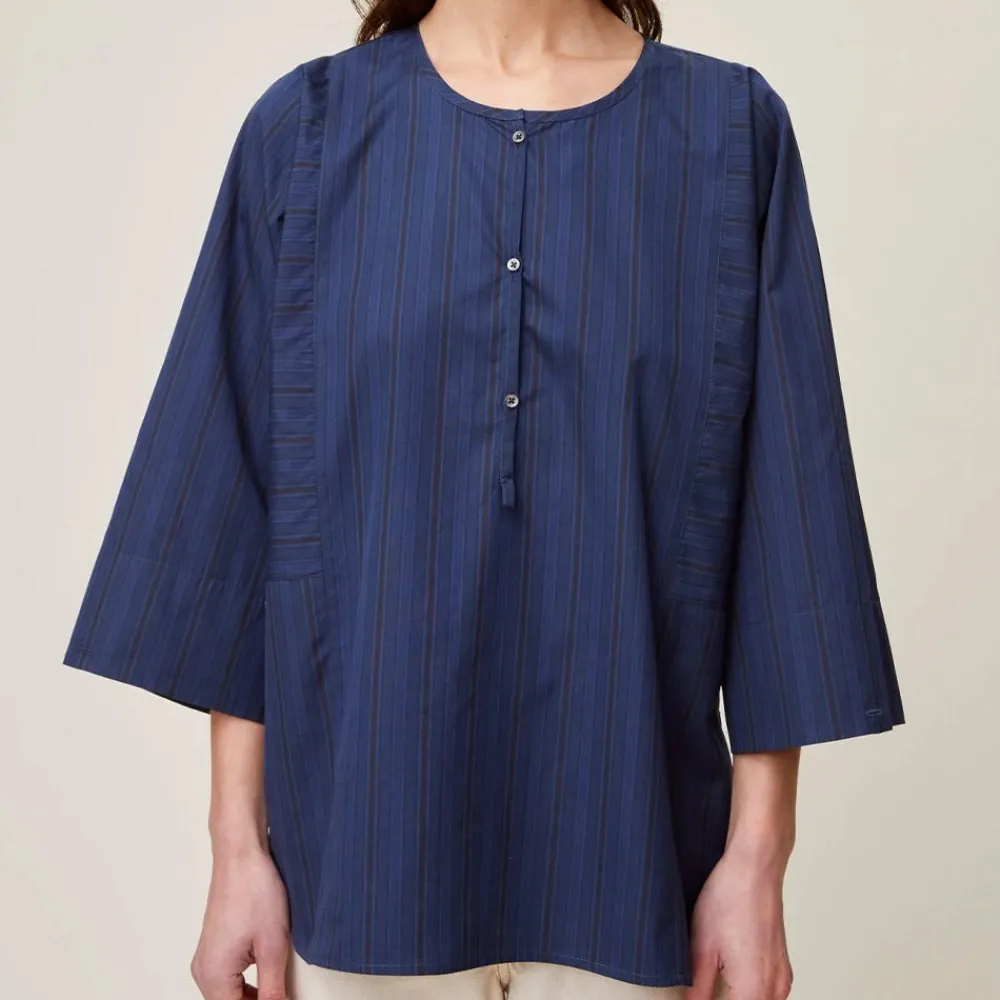 Women MOISMONT - Chemise Rayures - Marine