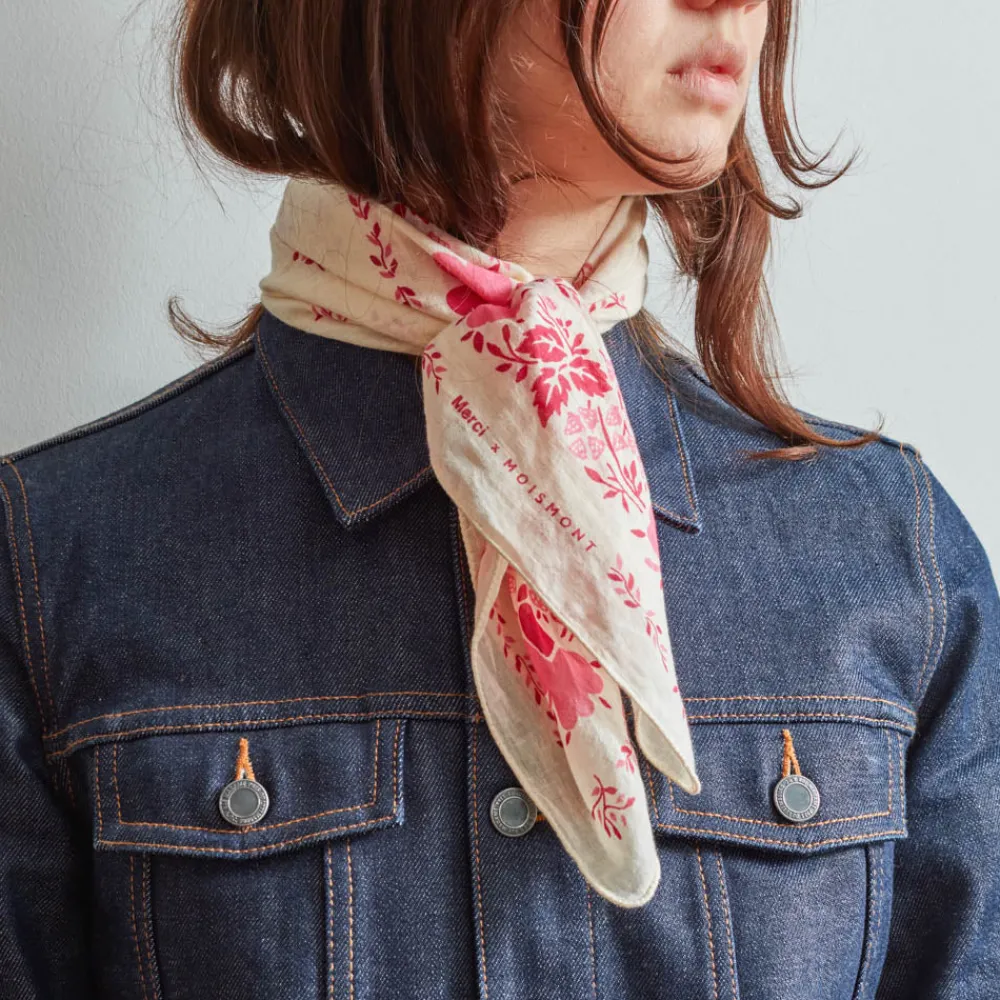 Women Moismont x Merci - Bandana Trèfle - Rose