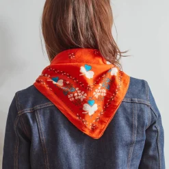 Women Moismont x Merci - Bandana Trèfle - Orange