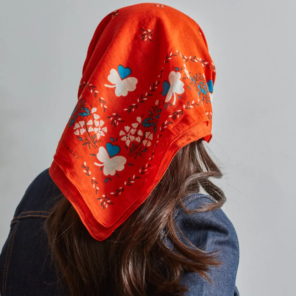 Women Moismont x Merci - Bandana Trèfle - Orange