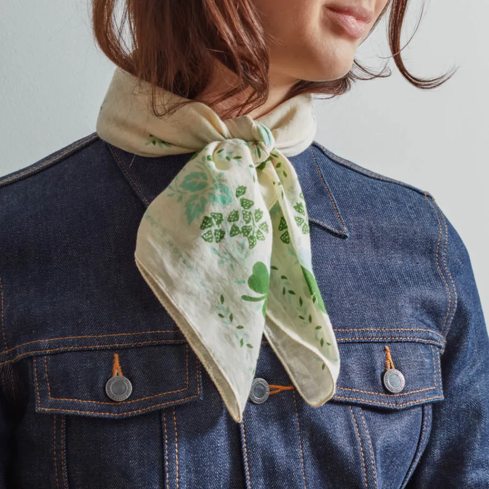 Women Moismont x Merci - Bandana Trèfle - Vert