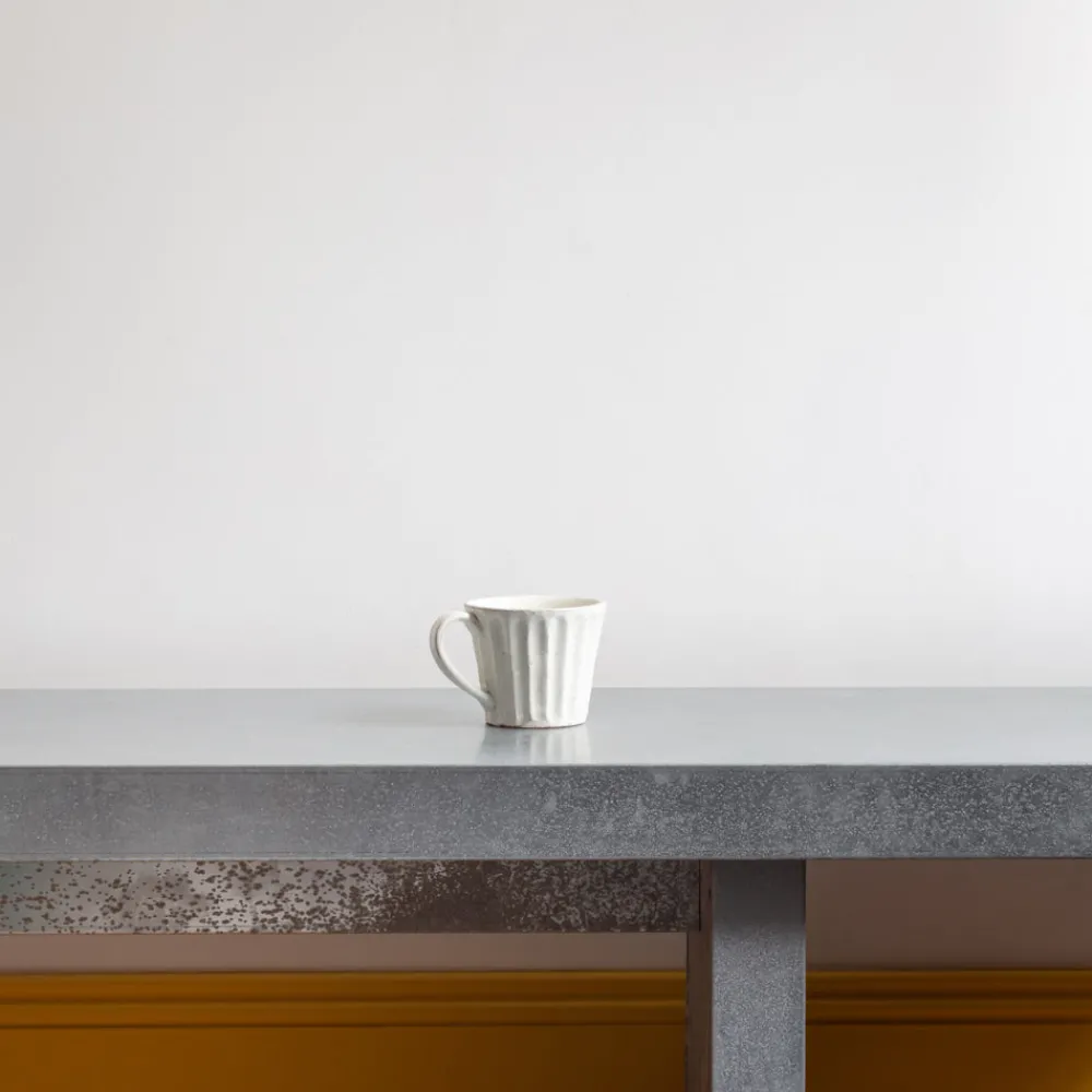 1769 HISTOSHI KATO Mug cannelé - Blanc