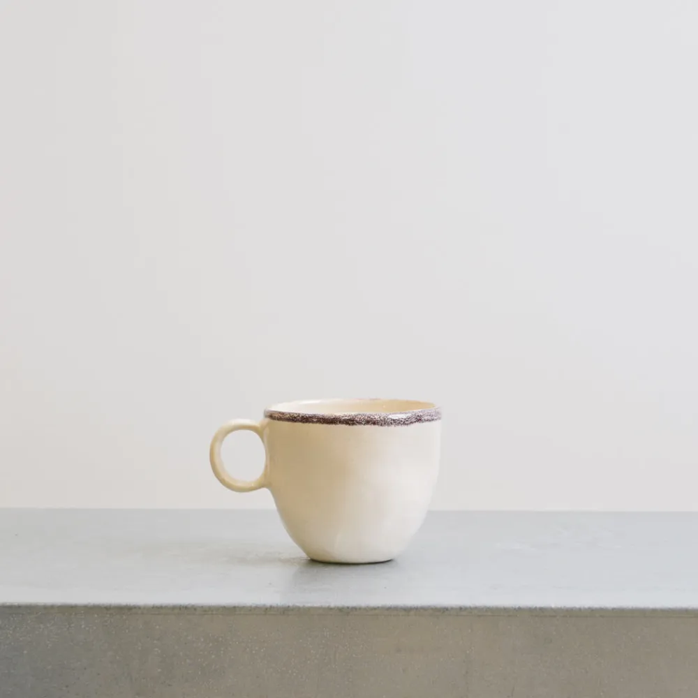 1636 DEARTIS Mug en grès - Crème & Marron
