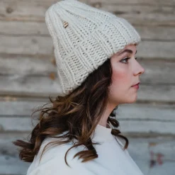 Women Myssy - Bonnet en Laine - Blanc