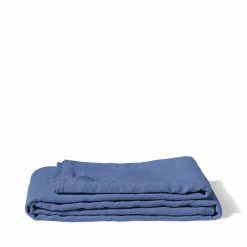 200 LINTEX Nappe en lin lavé - Bleu Paros