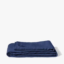 200 LINTEX Nappe en lin lavé - Bleu Shibori
