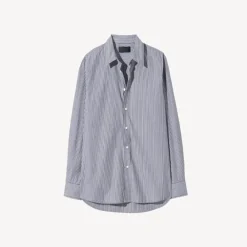 Women Nili Lotan - Raphael Classic Shirt - Bleu