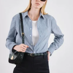 Women Nili Lotan - Raphael Classic Shirt - Bleu