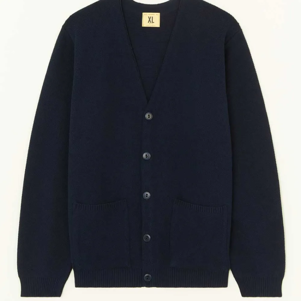 NITTO KNITWEAR - Cardigan Youri - Marine