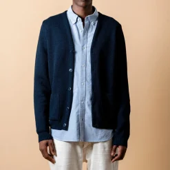 NITTO KNITWEAR - Cardigan Youri - Marine