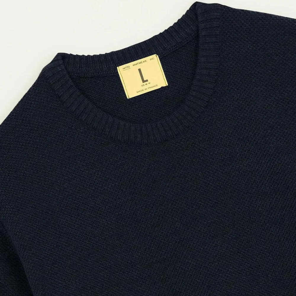 NITTO KNITWEAR - Pull Youri - Marine