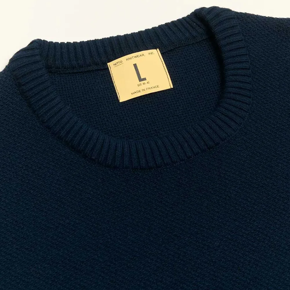 NITTO KNITWEAR - Pull Youri - Marine
