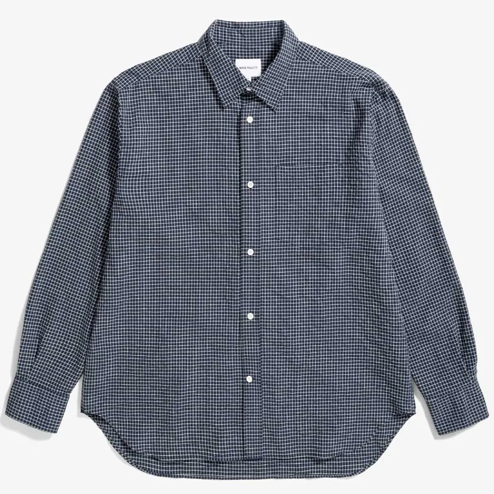 Norse Projects Norse Project - Chemise oversize à carreaux - Marine