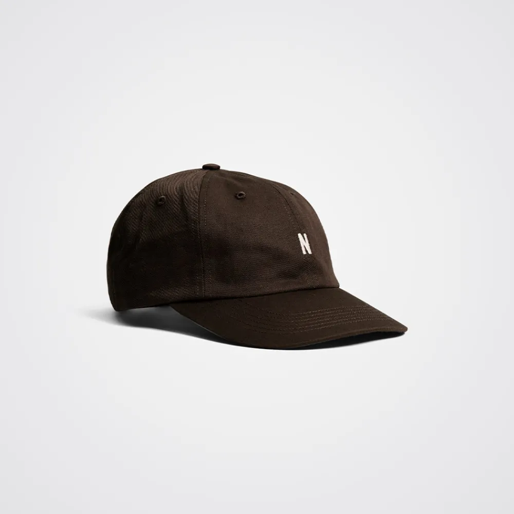 Women Norse Projects - Casquette Twill Sports - Marron