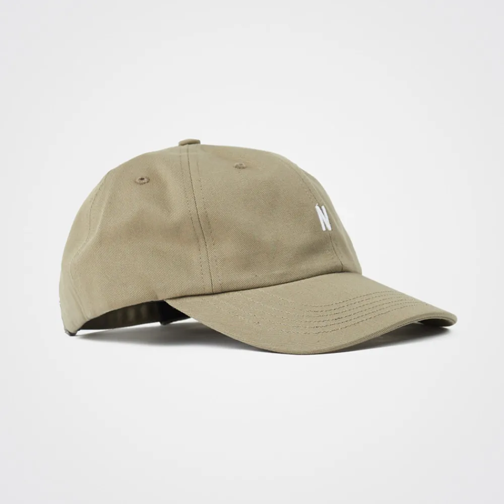 Women Norse Projects - Casquette Twill Sports Cap - Vert Sediment
