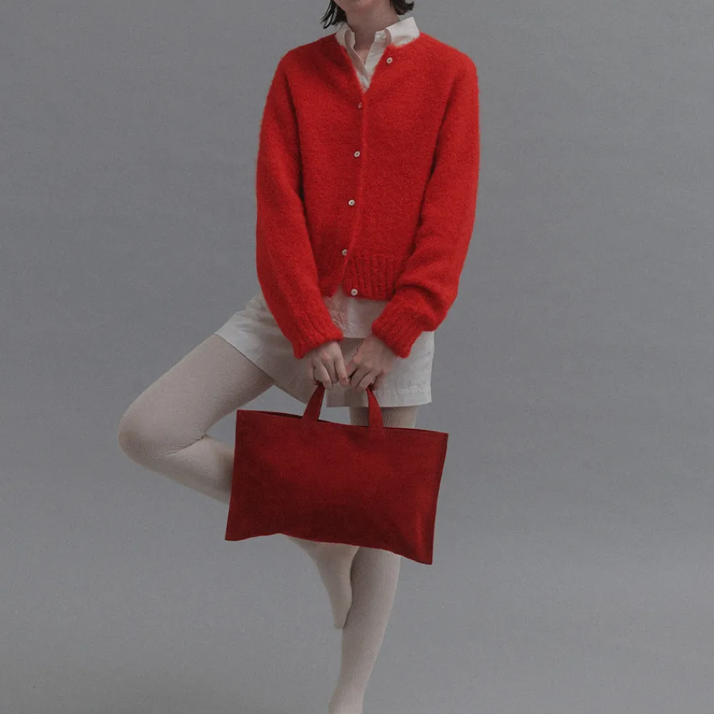 Women Nothing Written - Cardigan Alpaga - Rouge