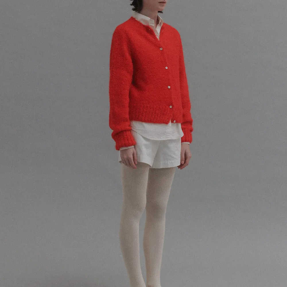 Women Nothing Written - Cardigan Alpaga - Rouge