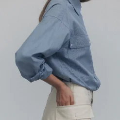 Women Nothing Written - Chemise rayé - Bleu