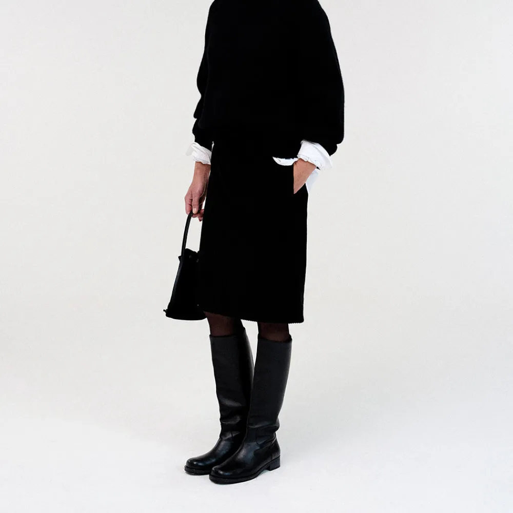 Women Nothing Written - Jupe velours - Noir