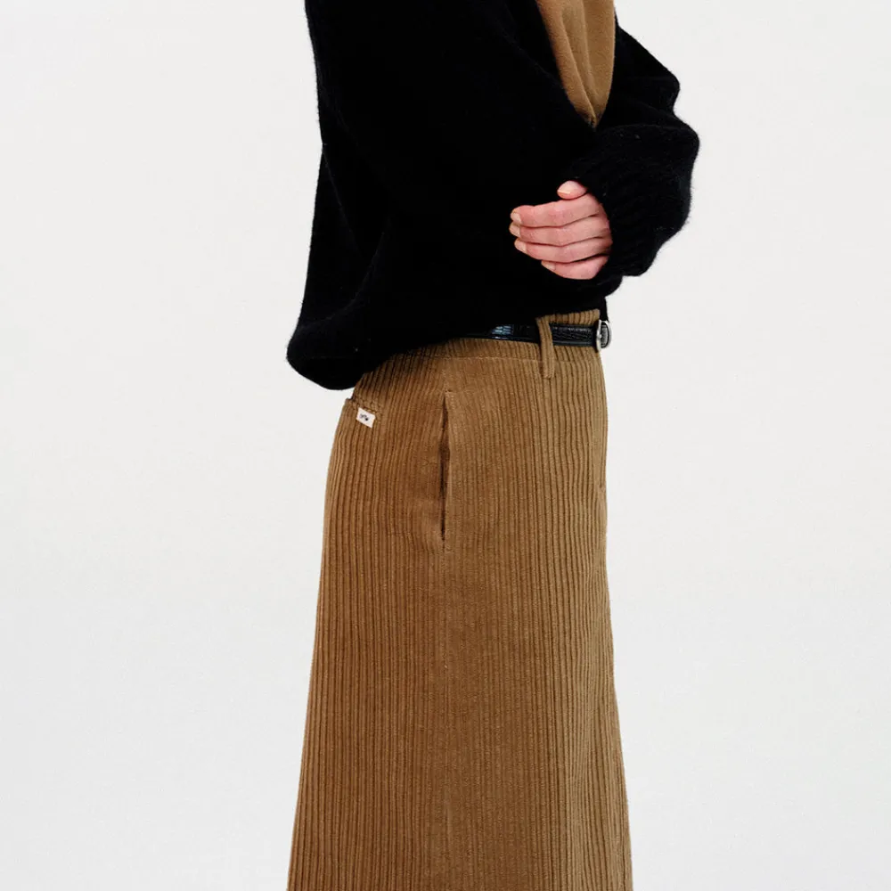 Women Nothing Written - Jupe velours - Camel