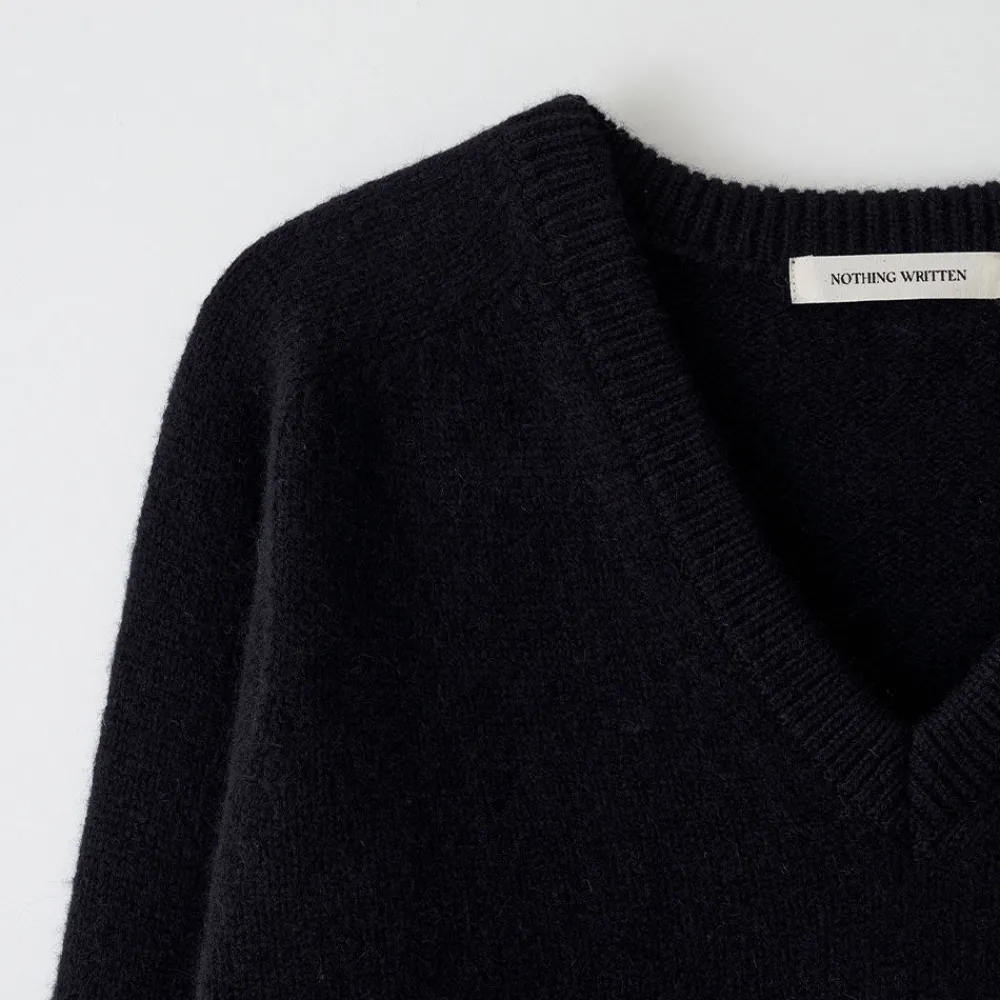 Women Nothing Written - Pull Alpaga - Noir