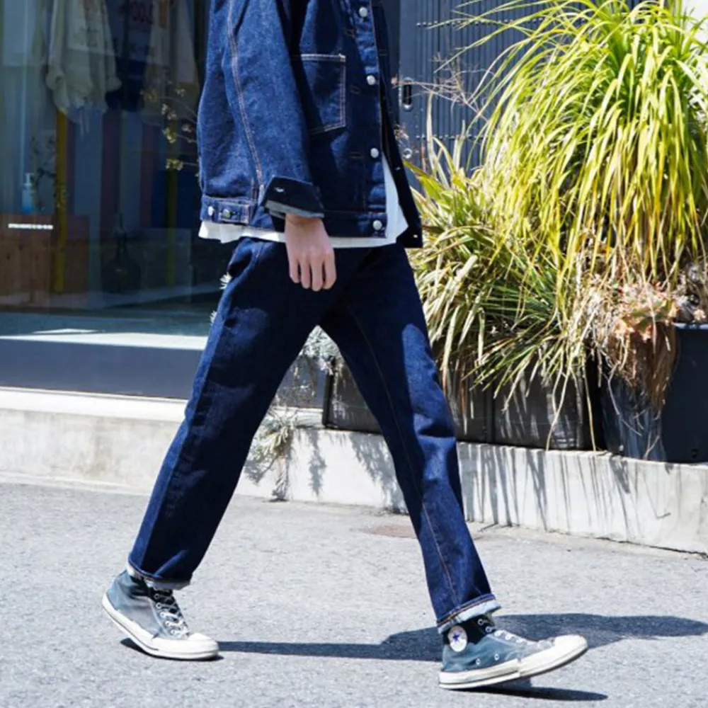 ORDINARY FITS - Jeans Ankle Denim - Indigo