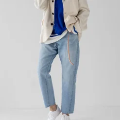 ORDINARY FITS - Jeans Loose Ankle Denim - Ice Blue