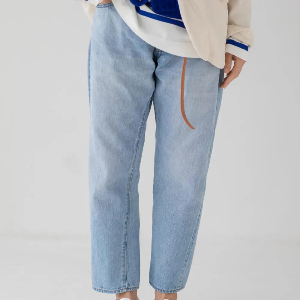 ORDINARY FITS - Jeans Loose Ankle Denim - Ice Blue