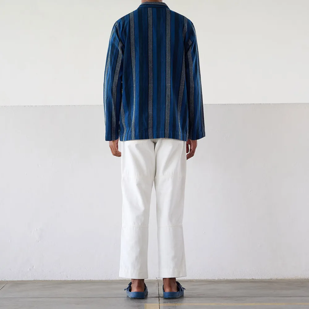 Original Madras Trading Co - Chemise N106 Stout Shirt - Bleu