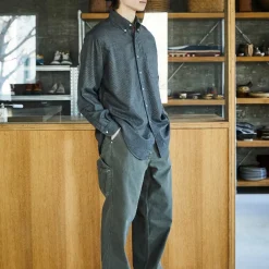 ORSLOW - Chemise en chambray - Charbon