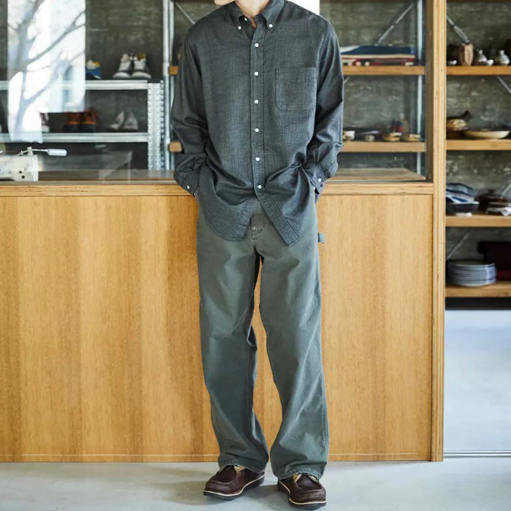 ORSLOW - Chemise en chambray - Charbon