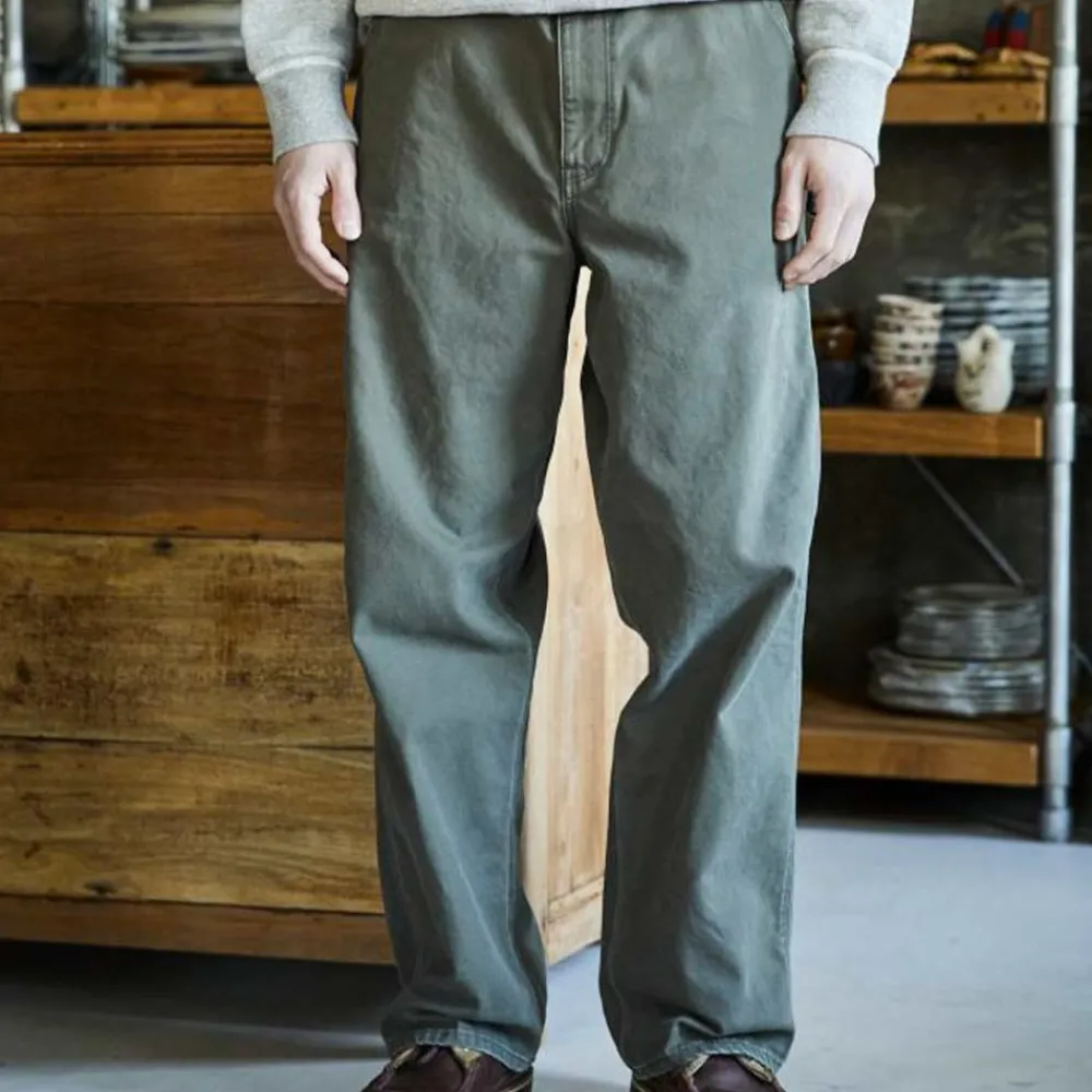 ORSLOW - Pantalon Dad Fit Painter - Vert Militaire