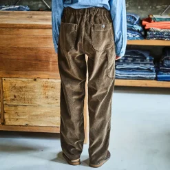 ORSLOW - Pantalon French Work Velours Côtelé - Marron foncé