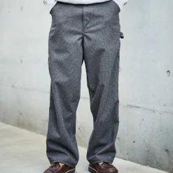 ORSLOW - Pantalon Houndstooth Dad Painter - Marron
