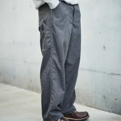 ORSLOW - Pantalon Houndstooth Dad Painter - Marron