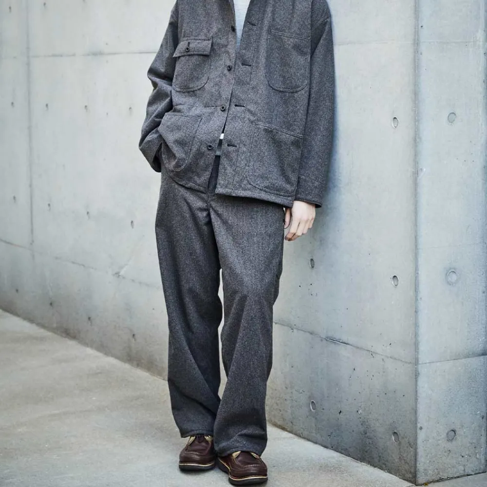 ORSLOW - Pantalon Houndstooth Dad Painter - Marron