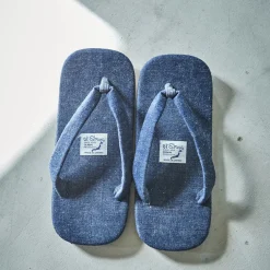 ORSLOW - Tong en jeans Setta - Bleu