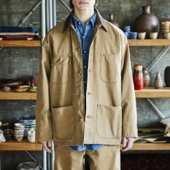 ORSLOW - Veste Décontracté Coverall - Marron