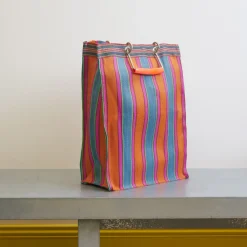 1414 PUEBCO Panier Haut - Orange & Rose