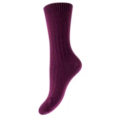 Women Pantherella - Chaussettes Cachemire Recyclé - Pourpre