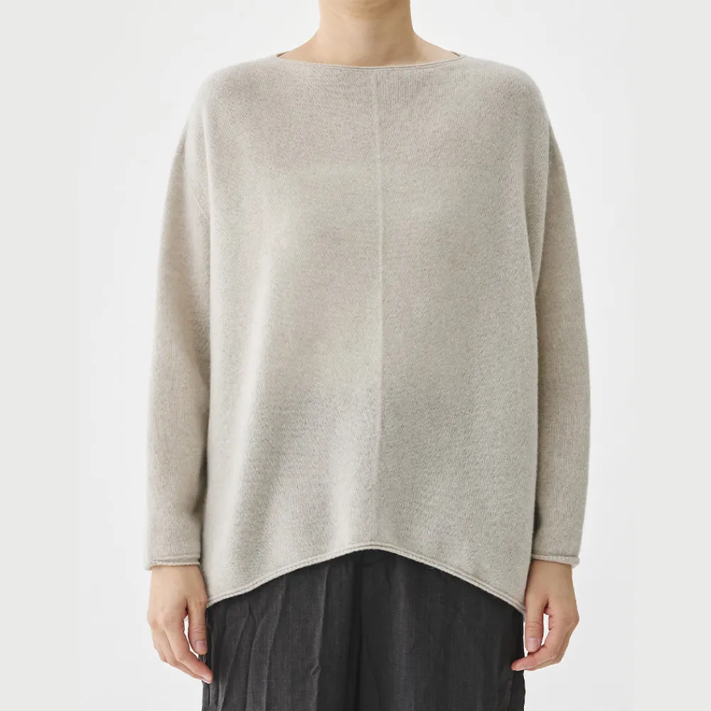 Women Pas de Calais - Pull Col Bateau - Beige