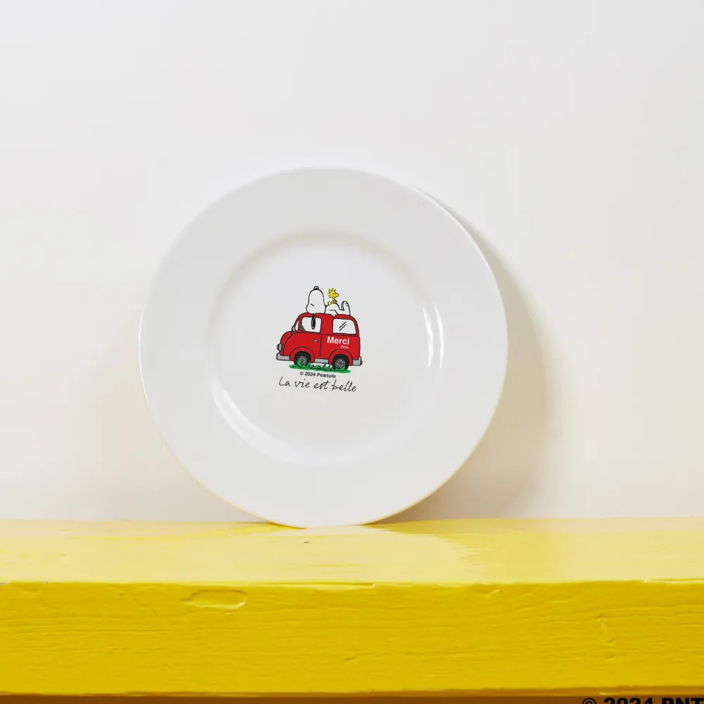 1859 ESSEASCREEN Peanuts x Merci - Assiette à dessert - Voiture